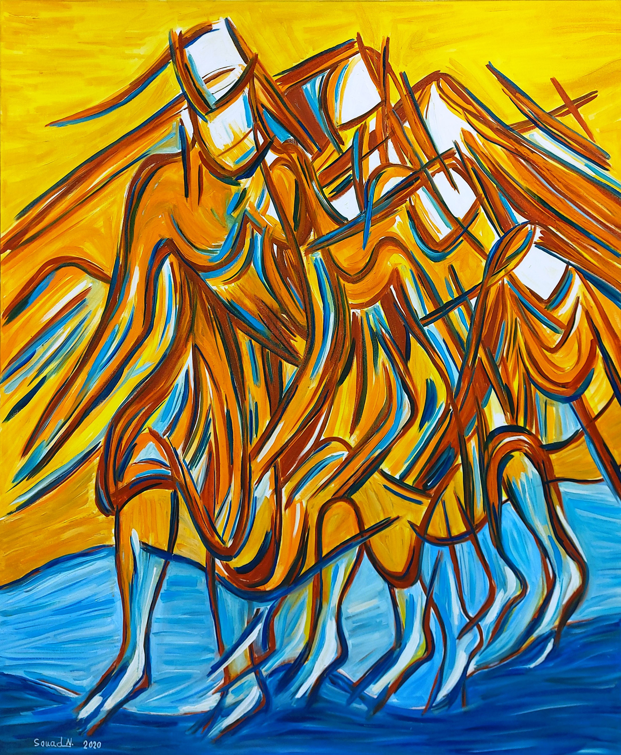 Woman Walking on Water